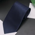 thumbnail image 2 of Men's Dress Tie, Solid Polyester Fashion Necktie for Business, 8cm Hand Tied Formal Work Accessory for Daily Parties Dating, 2 of 8