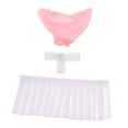 thumbnail image 3 of Ropa de muñeca para niñas a escala 1/6, decoración para vestir figuras de acción femeninas de 12 pulgadas Conjunto de top rosa, 3 of 9