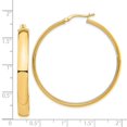 thumbnail image 4 of Auriga Fine Jewelry 14K Yellow Gold High Polished 5mm Hoop Earrings for Women, 4 of 6