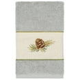 thumbnail image 5 of Linum Home Textiles 3-Pieces Nature Turkish Cotton Embellished Towel Set, 27" x 54", Gray, 5 of 9