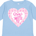 thumbnail image 4 of Inktastic Gran's Sweetie Pie with Pink Hearts Boys or Girls Long Sleeve Toddler T-Shirt, 4 of 5