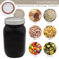 thumbnail image 7 of Darware Farmhouse Black Mason Jars (Set of 2); Home Decor and Storage Wide Mouth Decorative Wide Mouth Mason Jars, Black-Painted, 7 of 7