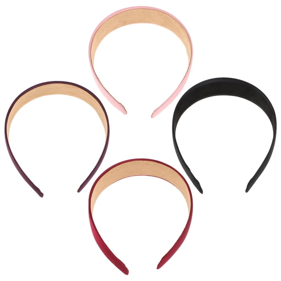 Luxshiny Non-Slip Wide Headbands Assorted Color Comfortable and Durable 4Pcs