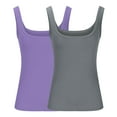 thumbnail image 3 of 2PC Fashionable Women's Summer Solid Color Casual Sleeveless U-neck Top, 3 of 4