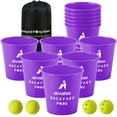 thumbnail image 1 of Set de juego Aivalas Yard Pong para exteriores con 12 cubos y pelotas, 1 of 5