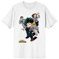 thumbnail image 5 of My Hero Academia Anime Characters White Graphic Tee- M, 5 of 7