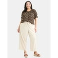 thumbnail image 2 of Terra & Sky Women's Plus Linen Pants, 27'' Inseam, Sizes 0X-4X, 2 of 5