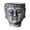Grey, variant on Almencla Buddha Head Planter Decorative Flower Pot Modern Artwork Cement Planter Plant Flower Container for Yard Patio Cafe TV Cabinet Gray