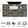 thumbnail image 5 of Long Mouse Pads for Desk,Multicolor Bigfoot and Text Pattern Desk Mats on Top Of Desks, Desk Mouse Pad Extra Large with 3mm Non-Slip Base and Stitched Edge for Gaming,Office,Work,Home 47.3"x23.6", 5 of 6