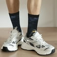 thumbnail image 6 of Pofeuu Astronaut Standing In The Moon Print Crew Socks, Adult Running Hiking Socks for Youth and Adult, 6 of 6
