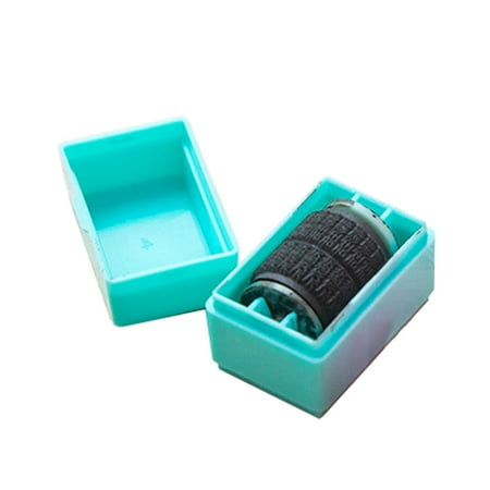 Hot Stamp Supply (iLH Mallroom Hot Sale 1Pc Guard Your ID Roller Stamp Self Inking Easy-used Messy Code Stamp Office Security)