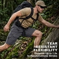 thumbnail image 4 of liyiyiyia Mens Shorts Quick Dry Casual Summer Shorts Cargo Quick Dry Work Hiking Shorts Grey 30, 4 of 8