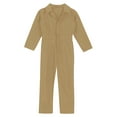 thumbnail image 3 of Yanarno Girls Boys Mechanic Boiler Suit Costume Long Sleeve Mechanic Coveralls Flightsuit Jumpsuit Khaki 14, 3 of 5