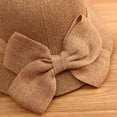 thumbnail image 7 of Straw Hat Cloche Hat for Women 1920s Vintage Hats with Bow Foldable Packable Summer Sun Hats for Beach Vacation, 7 of 7