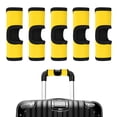 thumbnail image 1 of Uxcelll Funda de Mango de Equipaje 5 Pcs Identificadores de Equipaje de Neopreno Diseño Hueco Amarillo 5.9 pulgadas Agarre Cómodo, 1 of 7