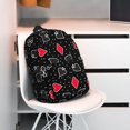 thumbnail image 3 of Wukai Card Suits Print 15Inch Student Backpack, Multi-compartment Waterproof Lightweight Backpack, Suitable for School, Office, Sports, Unisex, 3 of 6