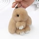 thumbnail image 2 of Llavero de conejito de peluche, suave y esponjoso, con forma de camello, 2 of 2