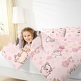 thumbnail image 5 of Feelyou Kawaii Angel Pig Bedding Comforter Set for Child, Cute Princess Twin Comforter Sets, Girly Pink Cartoon Animal Reversible Bedding Set, Breathable Home Decor, 2 Pieces, 5 of 9