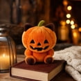 thumbnail image 4 of Halloween PUMPKIN PLUSH Stuffed Toy with Jack-o'-Lantern , Soft Orange Cuddly Halloween Decor for , Party Table, Bedroom, Seasonal Display or Gift, 4 of 7