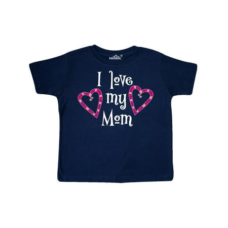 

Inktastic I Love my Mom- hearts Gift Toddler Boy or Toddler Girl T-Shirt