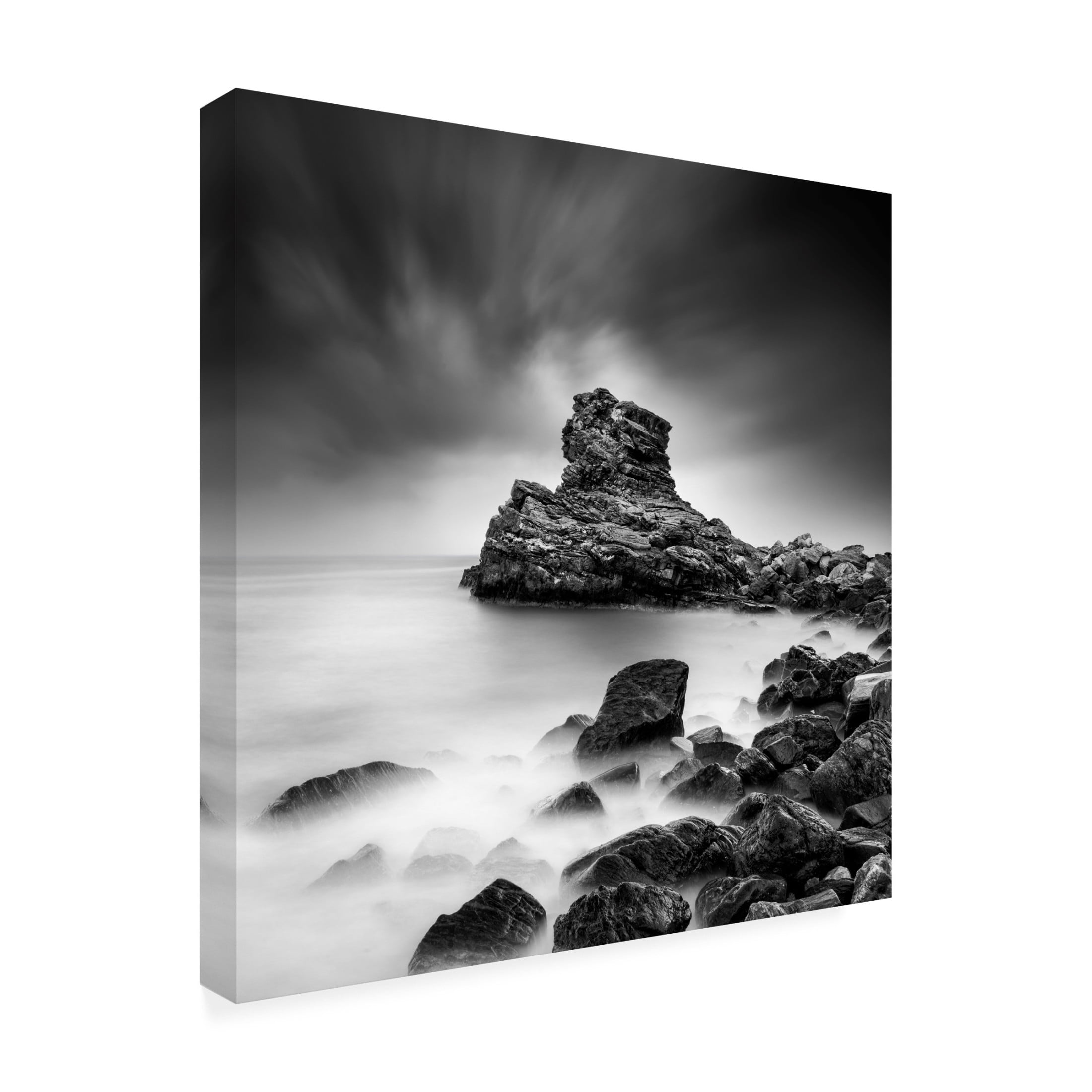 Canvas Wall Art - George Digalakis 'A Sea Of Rocks' Wall Art for Living Room, Bedroom, or Office D?cor by Trademark Fine Art - 14 x 14 Inches