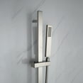 thumbnail image 4 of Lexora LSS12011BN 8 in. Cero Square Rain Shower & Handheld Set, Brushed Nickel, 4 of 10