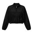 thumbnail image 4 of Mlzmgr Lightweight Jackets for Women Zip up Long Sleeve Mesh Stand Collar Fall Winter Casual Athletic Jackets with Pockets(Large), 4 of 6