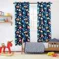 thumbnail image 5 of Anjee Blackout Curtains for Kids Bedroom, Darkening Curtain for Living Room Nursery, Improve Sleep, Grommet Top, Dinosaur Prints 2 Pannels 52" x 63", 5 of 8