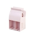 thumbnail image 2 of Fiudx Portacepillos de Dientes, Diseño Multifuncional con Exprimidor de Pasta Dental, Torreta para Afeitadora, Secado Ventilado, Adhesivo Antihuellas, Organizador para Baño, Ahorra Espacio, Material, 2 of 6
