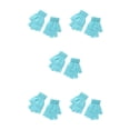 thumbnail image 3 of Sonducket 1 par de guantes de punto con medio dedo, mitones elásticos sin dedos, portátiles, para ciclismo de carretera, cálidos, para mujeres Type2 NO2, 3 of 6