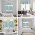 thumbnail image 6 of Aqua Tree Trunk Kitchen Curtains Sets for Windows 24 Inch Length, Farmhouse Forest Snow Watercolor Rod Pocket Window Treatments Tier Curtains and Valances Set for Bedroom/Bathroom, 6 of 8