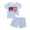 A008_Light Blue, variant on Toddler Boy Outfit Set Cute Striped Short Sleeve Polo Top and Soft Shorts Baby Boy Summer Clothes 6 12 18 Months 2T 3T 4T