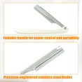 thumbnail image 3 of Unique Bargains Vocoste Rasoir à Sourcils pour Femmes en Acier Inoxydable Blanc avec 5 Lames, 3 of 7