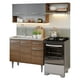 thumbnail image 1 of Cocina Integral Madesa Emilly 165cm con Tarja Marrón/Gris, 1 of 11