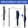 thumbnail image 1 of Compact Carpenter's Tool, Solid Carpenter Mechanical Pencil with Scratch-resistant Graphite Leads for Reliable Marking on All Surfaces, Portable Design for On-the-go Use (Set Of 6), 1 of 7