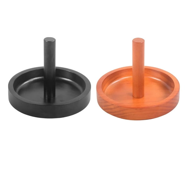 2 Uds. Cono De Billar De Madera, Cuenco De Talco, Soporte De Tiza De Cono Para Sala De Juegos Sunnimix Cuenco de talco de cono de billar
