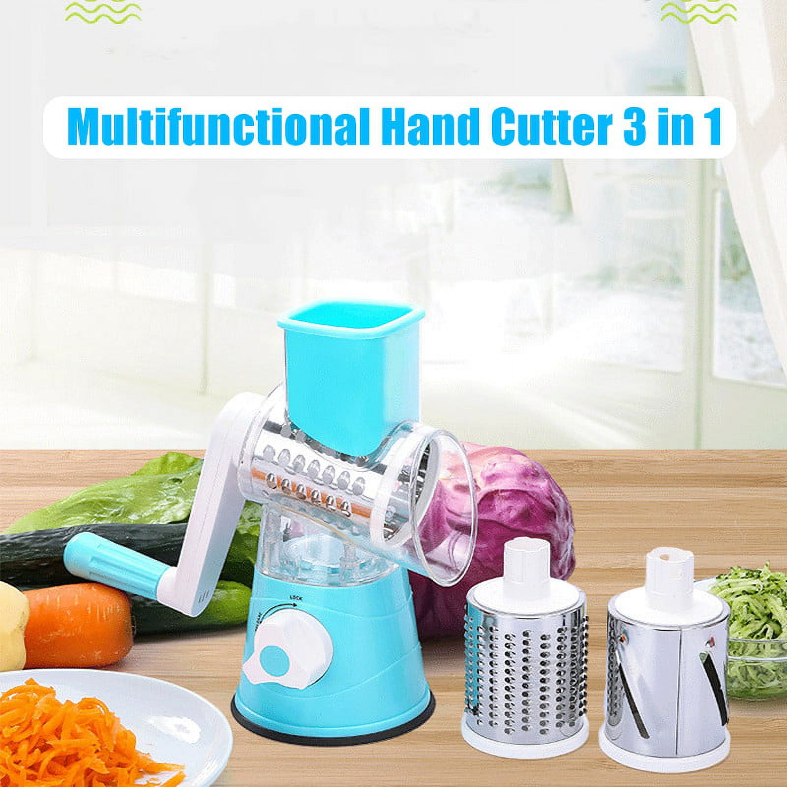 Multifunction Kitchen Tools 3 in 1 Food Chopper Manual Slicer Grinder –  Mart Mingle