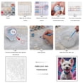 thumbnail image 3 of Paint By Numbers Kit for Adults Beginner - DIY Bright Eyed Dog With Colorful Background Canvas Painting Kits for Adults, Frameless Paint By Number for Adults for Home Wall Decor 16x20 Inch, 3 of 7