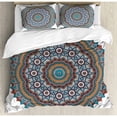 thumbnail image 3 of Ambesonne Mandala Vintage Moroccan Sacred Hidden Mean Ritual Belief Diagram with Nature Harmony Form Duvet Cover Set, 3 of 3