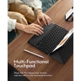 thumbnail image 3 of Detachable Backlit Keyboard Case w/Trackpad for iPad Air 11" M2/M3/M4, Air 4/5 Gen，Black, 3 of 8