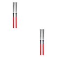 thumbnail image 3 of Langgg Lot de 2 Brosses à Tambour Auxiliaires Musicales pour Débutants Bâton Cajon Fournitures d'Instruments Résistantes à l'Usure Rouge 2Ensemble, 3 of 6
