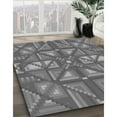 thumbnail image 3 of Ahgly Company Machine Washable Indoor Rectangle Transitional Grey Gray Area Rugs, 7' x 10', 3 of 7