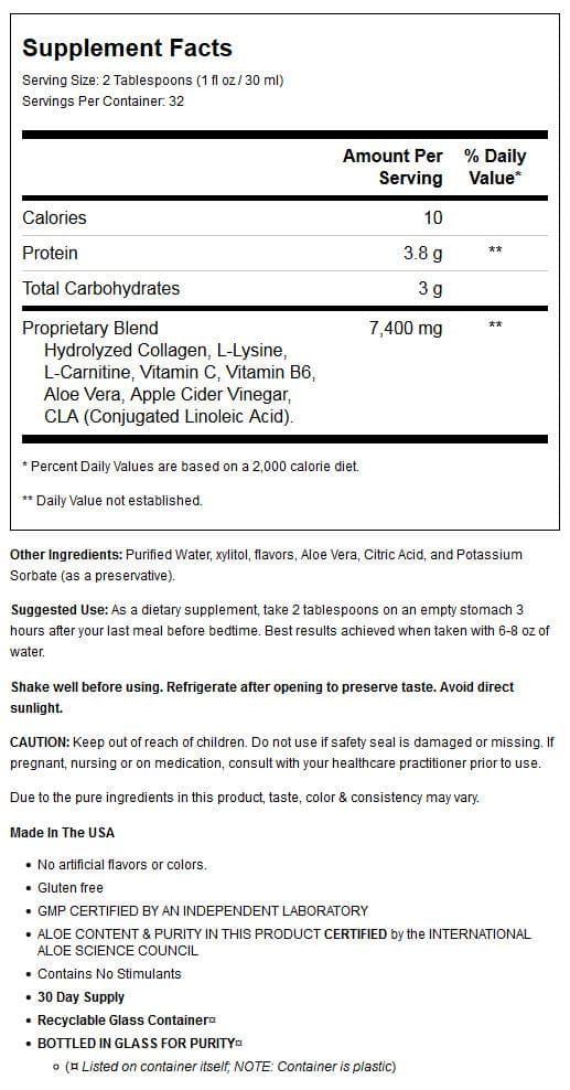 Tropical Oasis Sleep-A-Weigh Plus, Liquid Sleep Multimineral, Blend with L-Carnitine & CLA, Strawberry Mango, 32 fl oz, 32 Servings