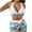 White, variant on Fesfesfes Women Bikinis Floral Print Halter Split Swimsuit Bikini Print High Waist Beachwear Set