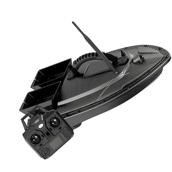 Rc RC Bait Boat 500 Meters GPS 40 Point Positioning 2 Hoppers 1.5KG Automatic Return Fishing Bait Boat