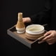 thumbnail image 5 of Soporte for batidor Matcha de cerámica (Chasen Tate), soporte for proteger y remodelar su batidor de bambú for la ceremonia del té, 5 of 7