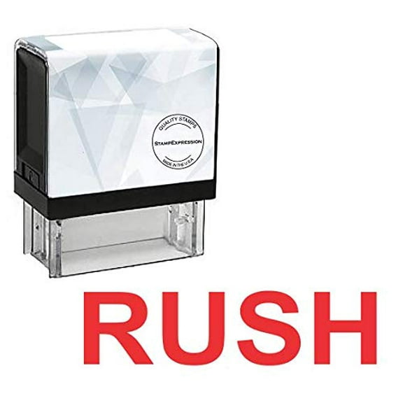 StampExpression - Rush Office Self Inking Rubber Stamp - Red Ink (A-5402)