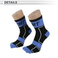 thumbnail image 3 of Calcetines de ciclismo anti-fricción l Calcetines para bicicleta al aire libre azul, negro unisex 1 par con diseño cuadrado reflectante, 3 of 6