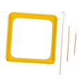 thumbnail image 2 of Telar de metal, cuadrado, tablero para manualidades DIY, ideal para principiantes, portátil, tablero para tejer hilo, juego de bastidor para tejer., 2 of 9