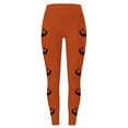thumbnail image 4 of FEIFLY Women Leggings Halloween Pumpkin Print High Waisted Workout Yoga Pants For Women Lifting Compression Fitness Running Soft Female Streetwear, 4 of 4